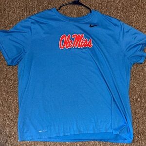 4 Nike Dri-Fit Ole Miss Graphic Short Sleeve Shirts
